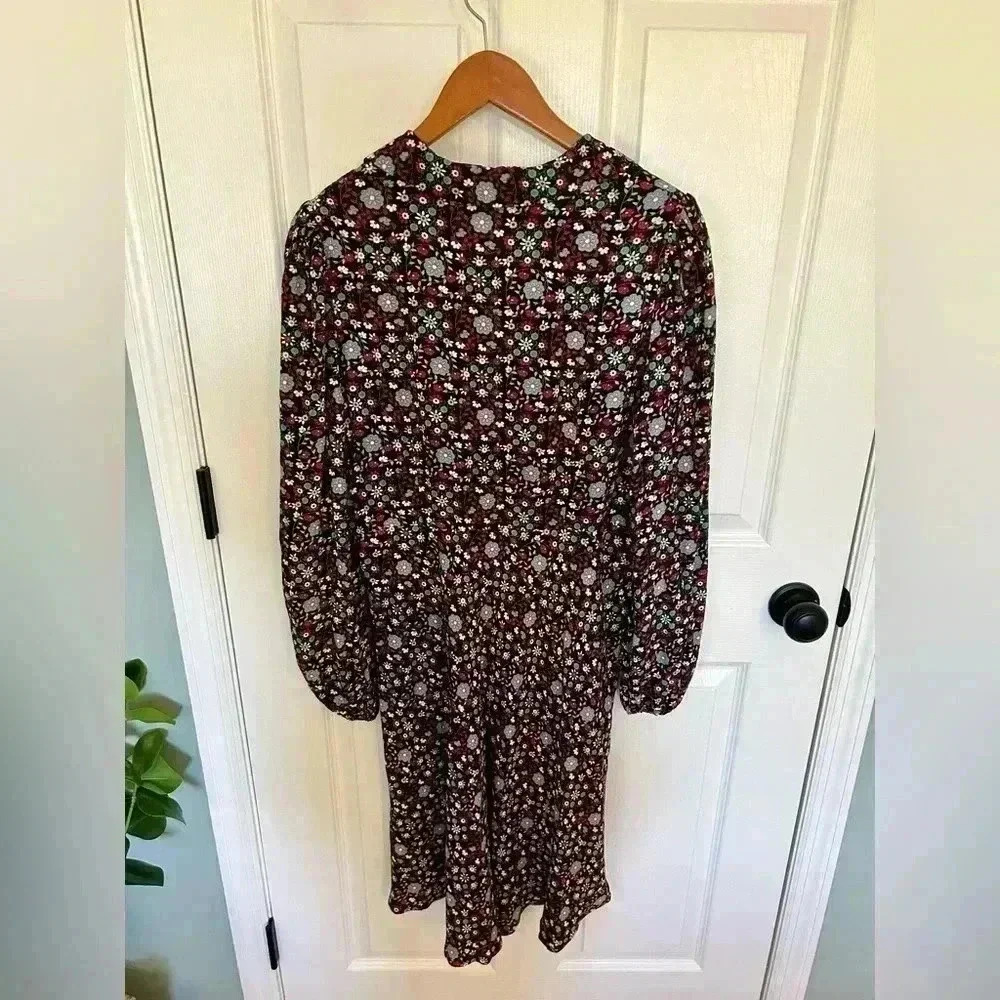 Boden Tie Neck Shirt Dress size 10L - Picture 10 of 10